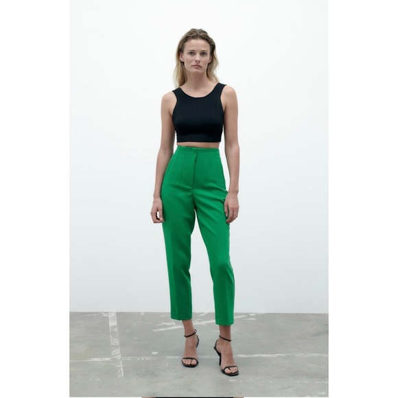 Zara Green Pants - Picture 4 of 11